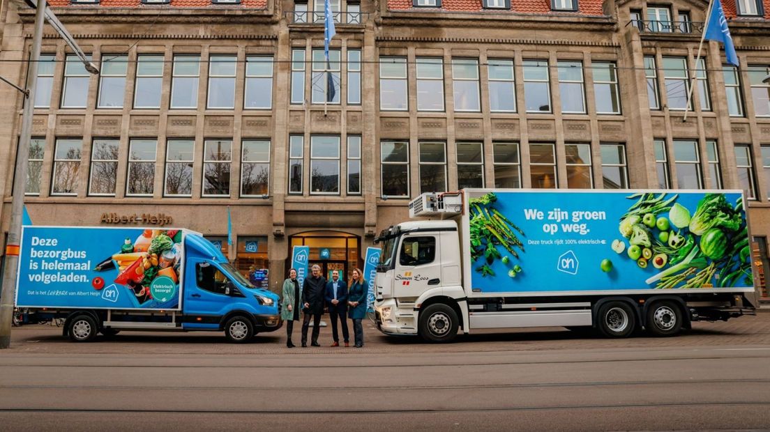 Zero Emissie trucks van Albert Heijn