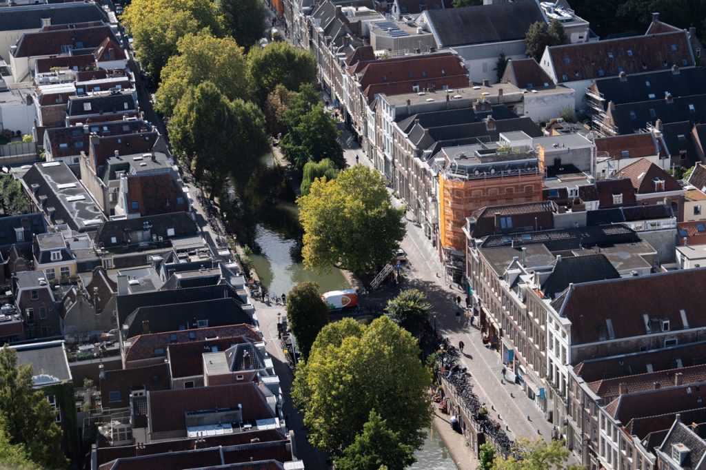aerial photo of city district